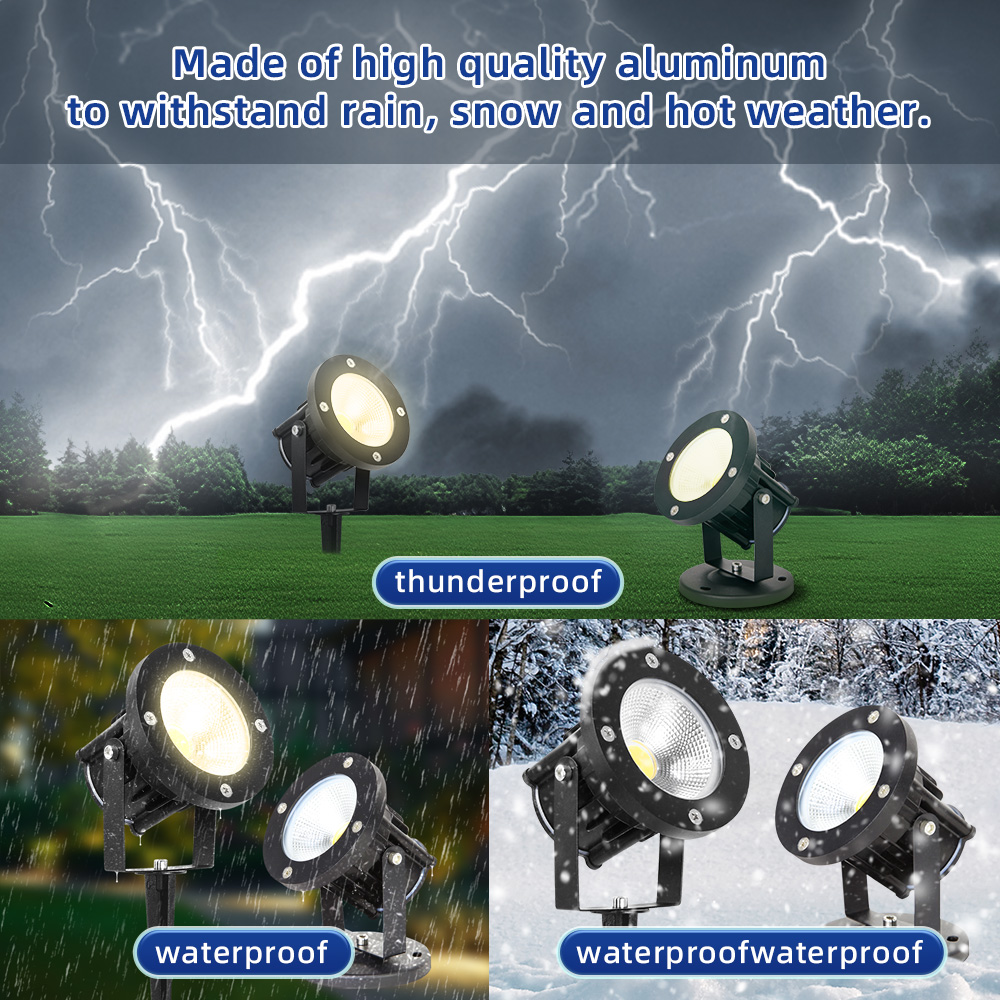 Outdoor Lighting Switch - LED GU10 ไฟสวนโคมไฟสนามหญ้ากลางแจ้งกันน้ำ LED สวนไฟสปอร์ตไลท์ COB