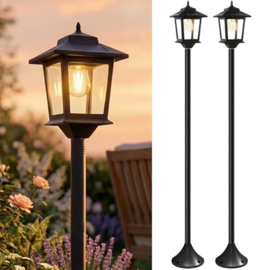 Outdoor Lighting Poles - ไฟเสาโซลาร์เซลล์กลางแจ้ง, ชุด 2 ชิ้น ขนาด 63