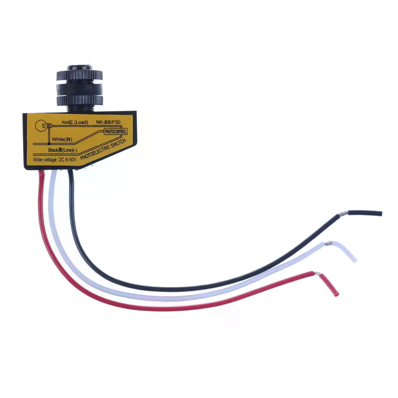 Outdoor Lighting Switch - สวิตช์เซ็นเซอร์ควบคุมแสงอัตโนมัติ ตั้งแต่พลบค่ำถึงรุ่งเช้า ใช้ไฟฟ้ากระแสตรง 12V 24V 36V