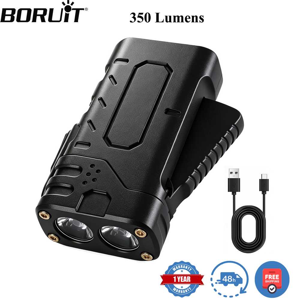 Outdoor Lighting Beacon - BORUIiT ไฟฉาย LED แบบหมุนมือ EDC ชาร์จไฟผ่าน