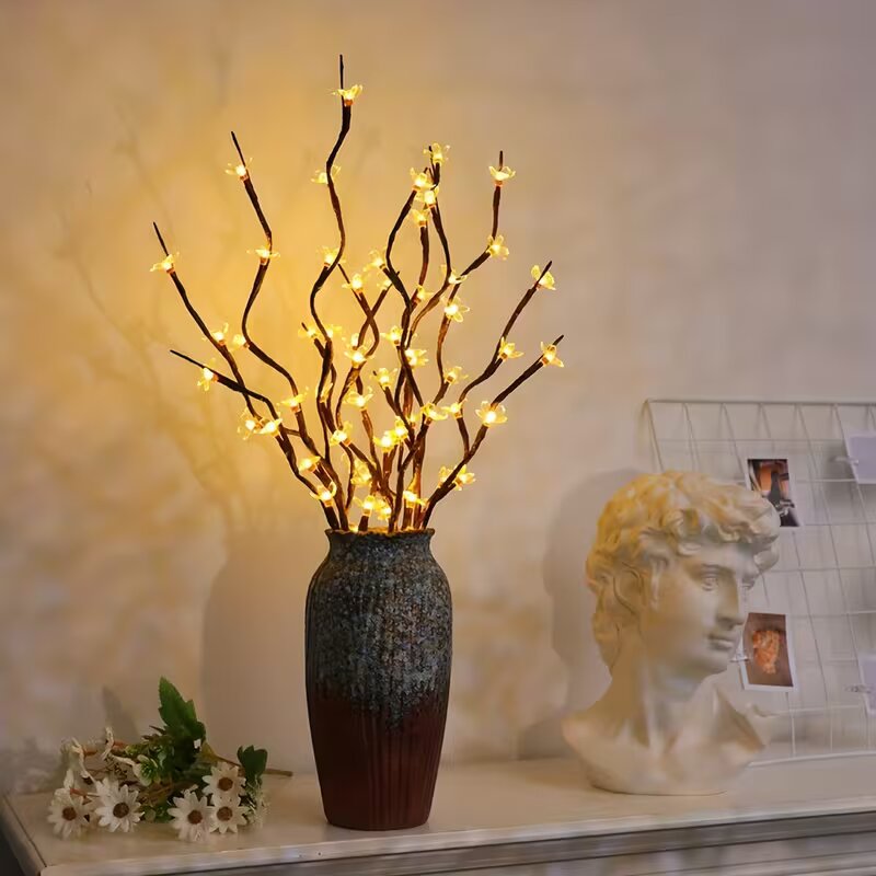 Outdoor Lighting Bulbs - ไฟต้นซากุระ 20 LED 1/2 ชิ้น สำหรับตกแต่งบ้านทั้งภายในและภายนอกอาคาร