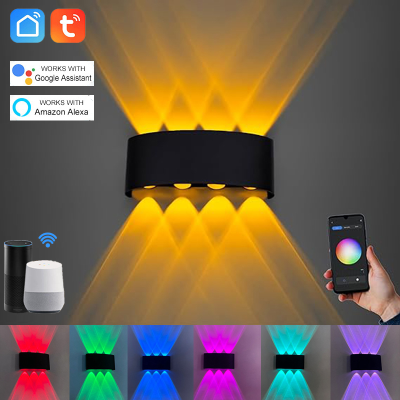Outdoor Lighting Zigbee - โคมไฟติดผนังขึ้นลง Tuya ควบคุมผ่านแอป Smart Life ไฟ