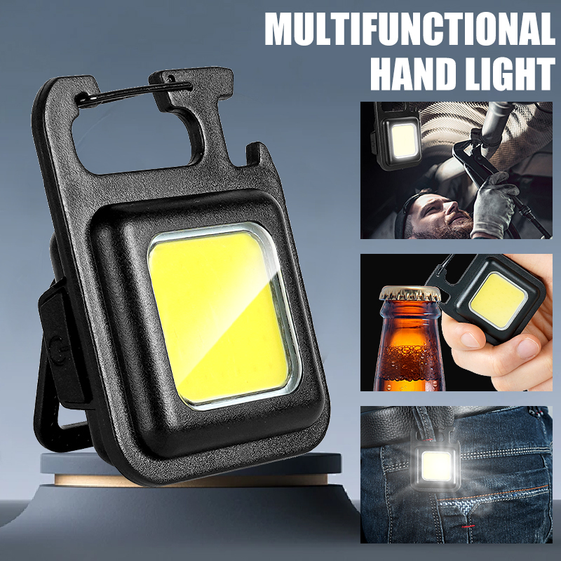 Outdoor Lighting Beacon - ไฟฉายพวงกุญแจ MINI COB สว่างพิเศษ พกพาสะดวก ชาร์จซ้ำได้