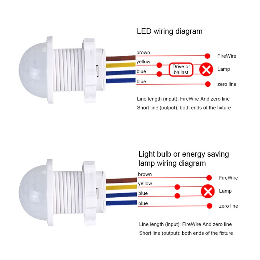 Outdoor Lighting Switch - เซ็นเซอร์ตรวจจับความเคลื่อนไหว PIR สวิตช์อัจฉริยะ สำหรับใช้ในบ้านและนอกบ้าน แสงอินฟราเรด 110V