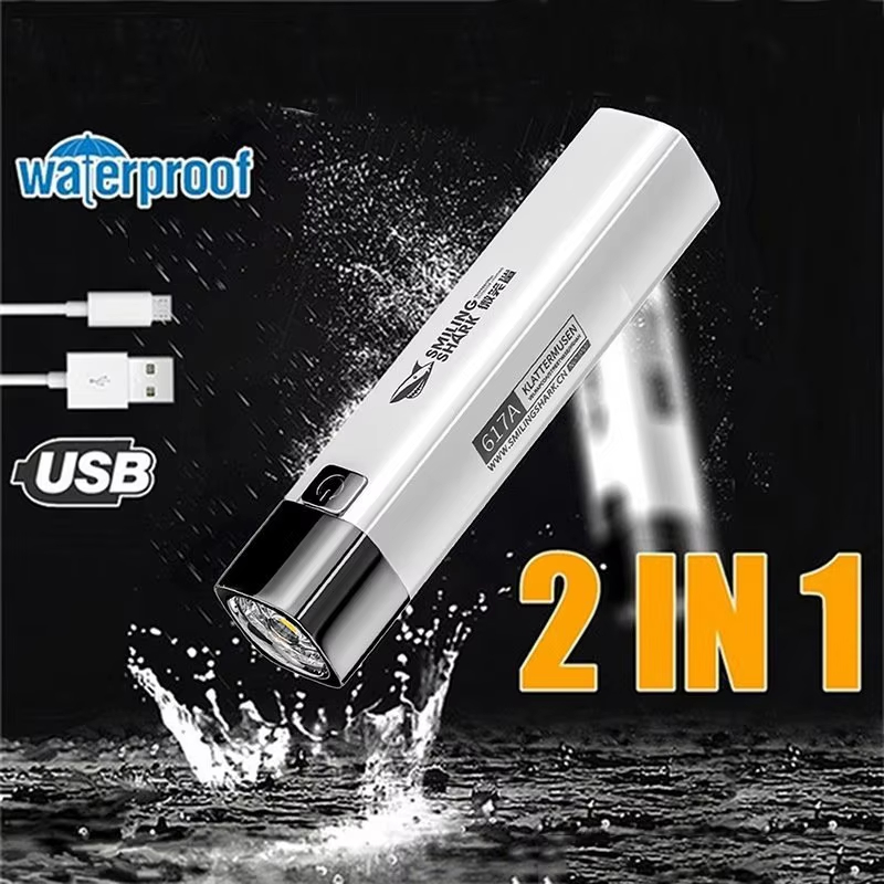 Outdoor Lighting Usa - ไฟฉาย LED สว่างพิเศษแบบชาร์จ USB สำหรับขี่กลางคืน ตั้งแคมป์