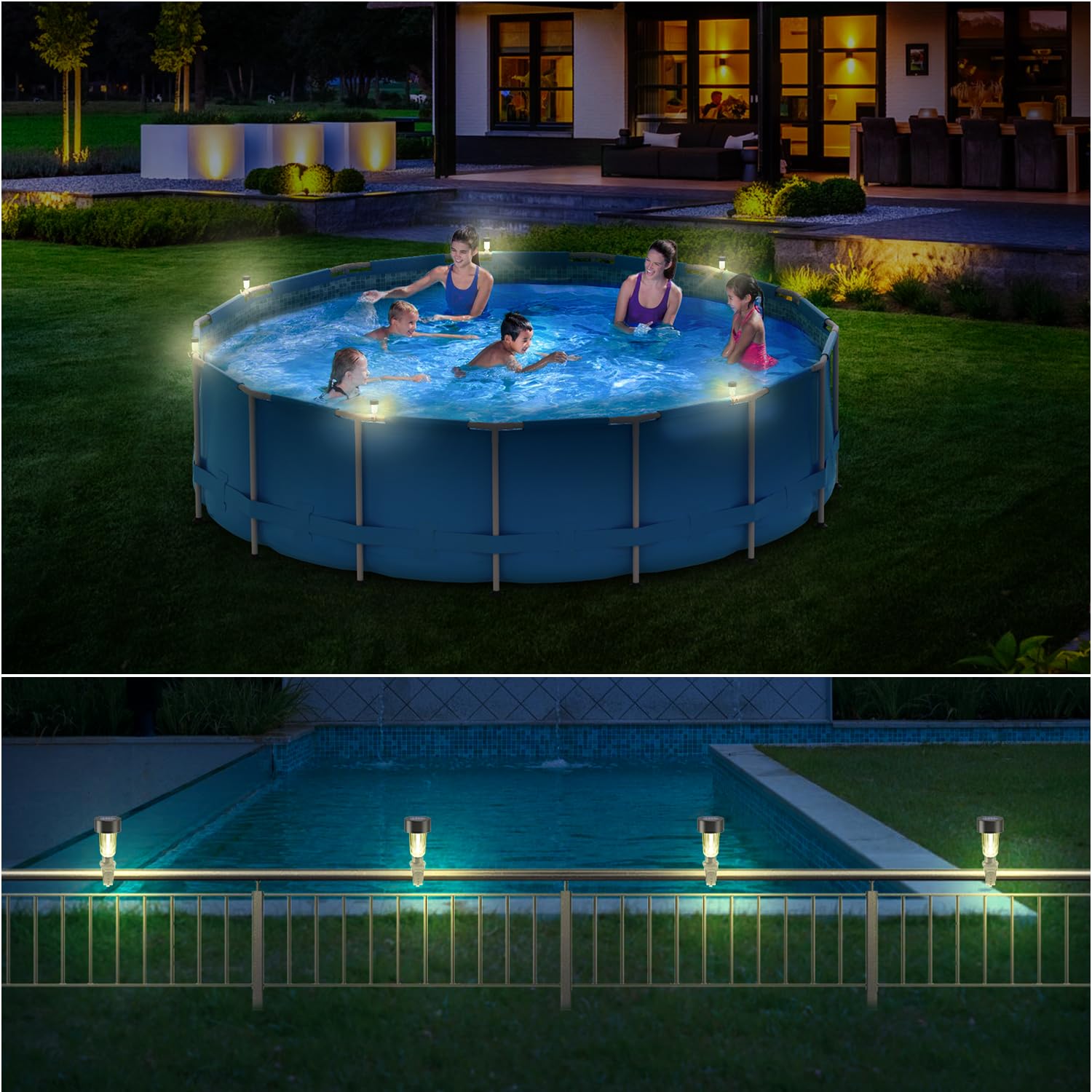 กรอบไฟสระว่ายน้ําพลังงานแสงอาท - Pond Light Submersible บทวิจารณ์และราคา