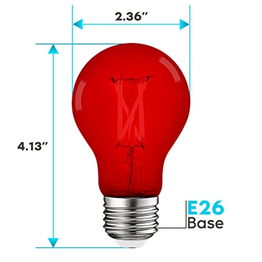 หลอดไฟ LED A19 Edison, 4.5W เท - Outdoor Lighting Bulbs บทวิจารณ์และราคา