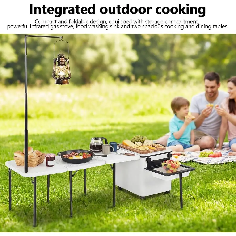 สถานีครัวพับได้แบบพกพาพร้อมล้อ - Outdoor Lighting Poles บทวิจารณ์และราคา