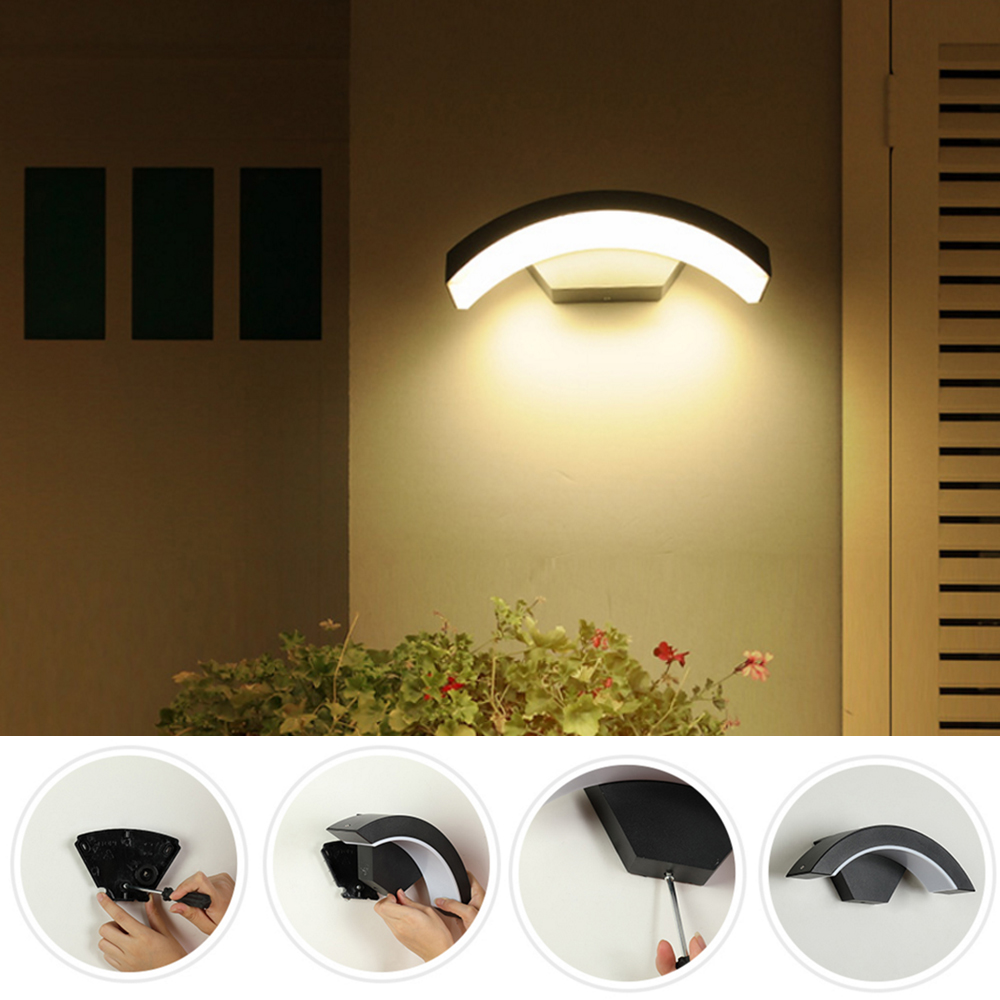 9W RGBW สมาร์ทโคมไฟติดผนังกลาง - Outdoor Lighting Zigbee บทวิจารณ์และราคา