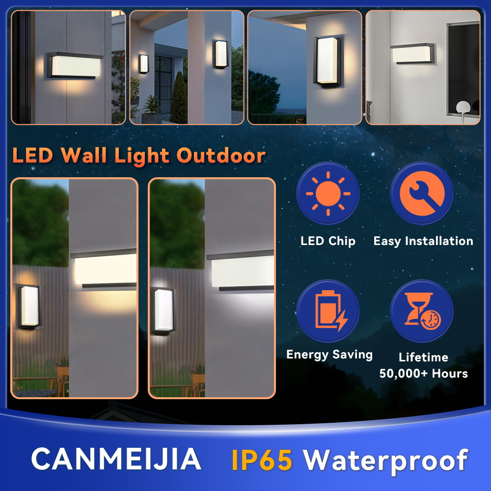 โคมไฟติดผนังทรงสี่เหลี่ยมทันสม - Outdoor Lighting Zigbee บทวิจารณ์และราคา