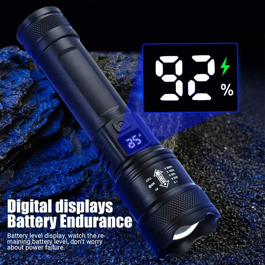 ไฟฉาย LED ทรงพลัง9900LM ไฟฉาย  - Outdoor Lighting Usa บทวิจารณ์และราคา