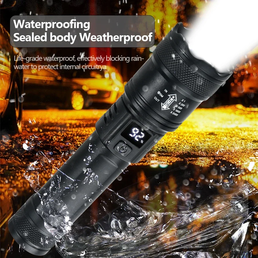 ไฟฉาย LED ทรงพลัง9900LM ไฟฉาย  - Outdoor Lighting Usa บทวิจารณ์และราคา