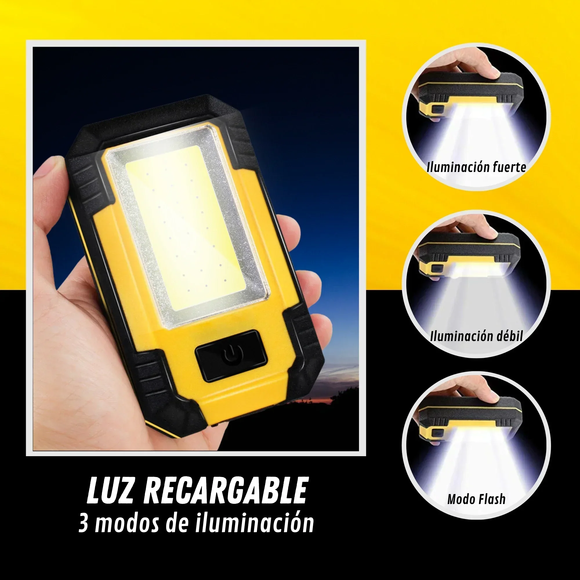 ไฟฉายชาร์จได้ 4000mAh แสงสว่าง - Outdoor Lighting Usa บทวิจารณ์และราคา