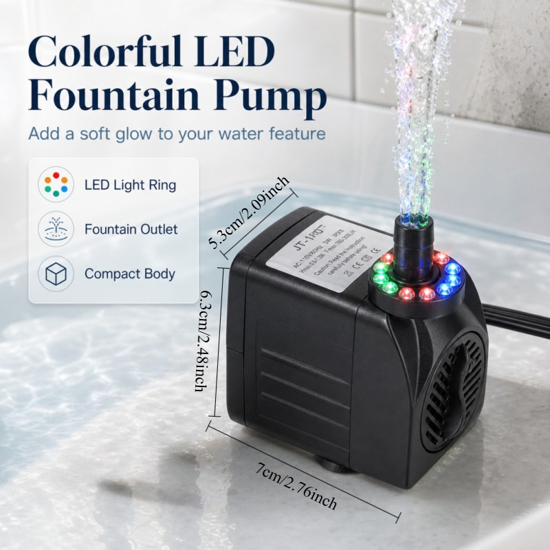 ปั๊มน้ำพุไฟ LED 16W สำหรับตู้ป - Pond Light Submersible บทวิจารณ์และราคา