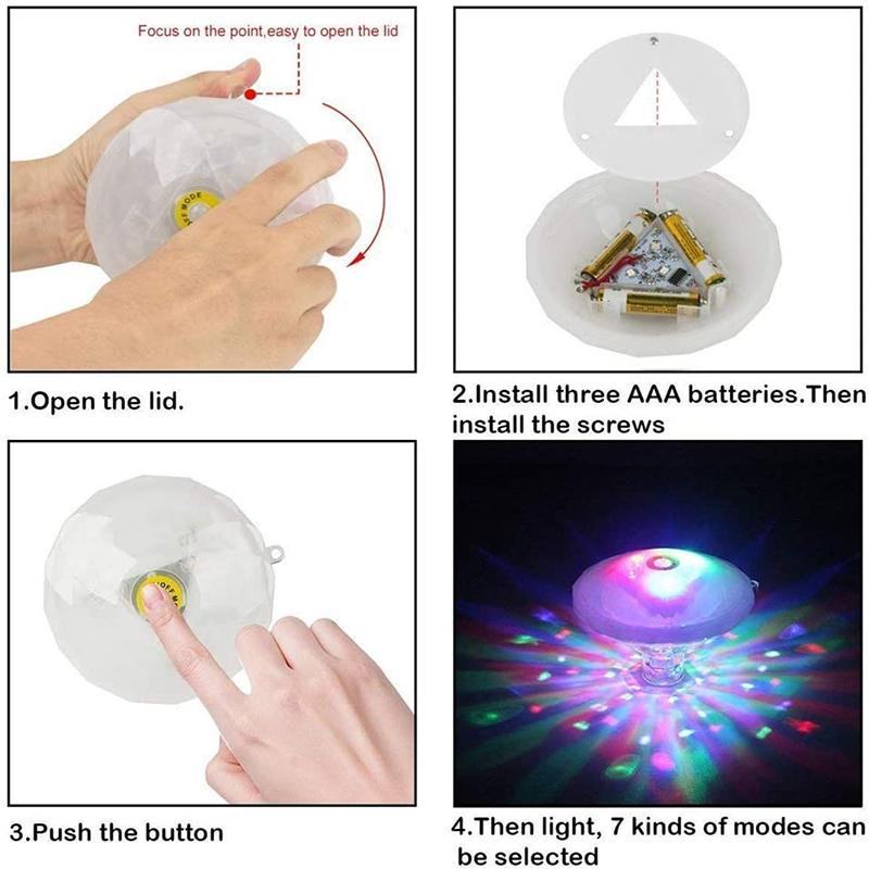 ลอยใต้น้ํา RGB Submersible LED - Pond Light Submersible บทวิจารณ์และราคา