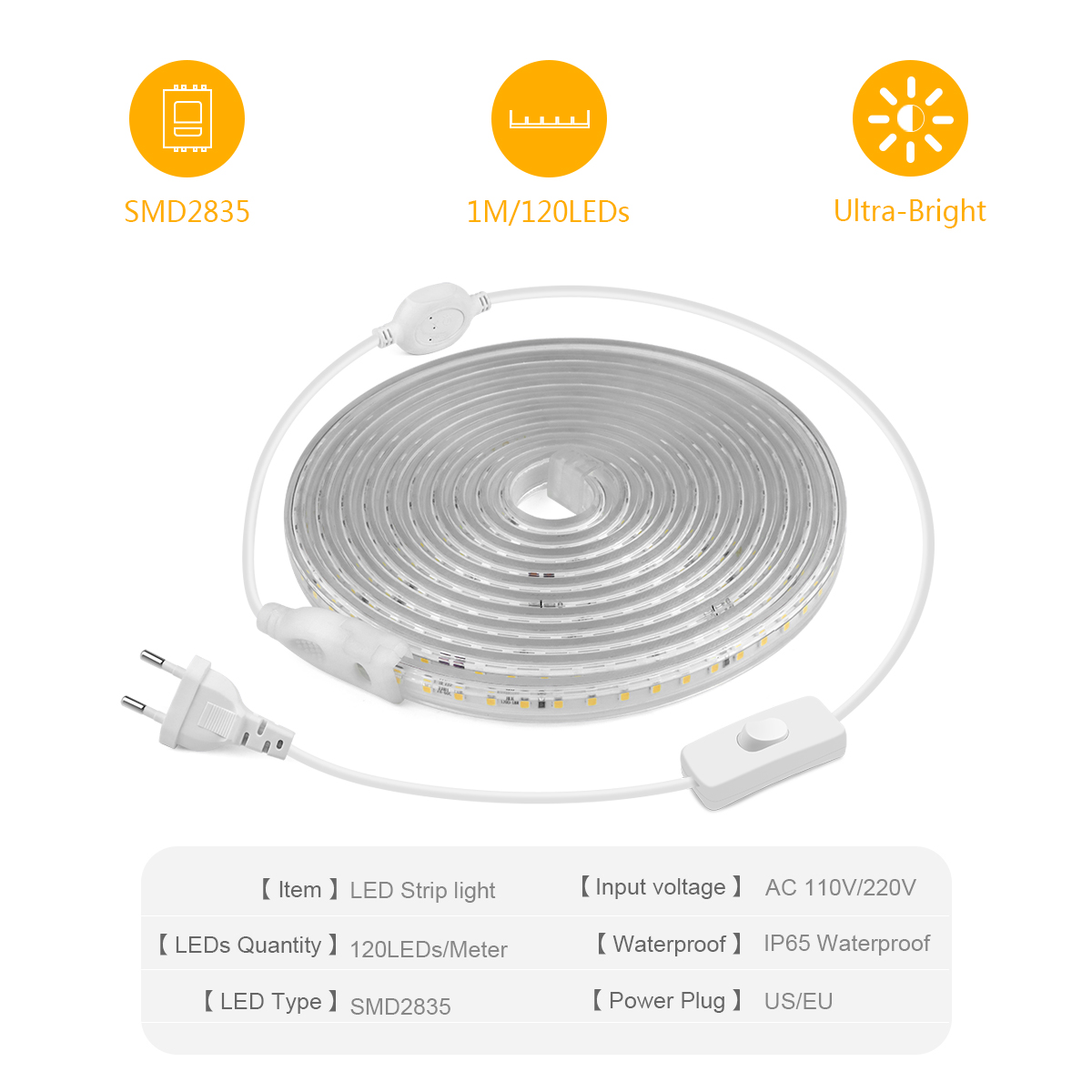 High Bright LED Strip Light 28 - Outdoor Lighting Switch บทวิจารณ์และราคา