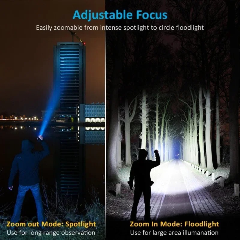 ไฟฉาย LED T6 แบบชาร์จไฟได้, ไฟ - Outdoor Lighting Beacon บทวิจารณ์และราคา