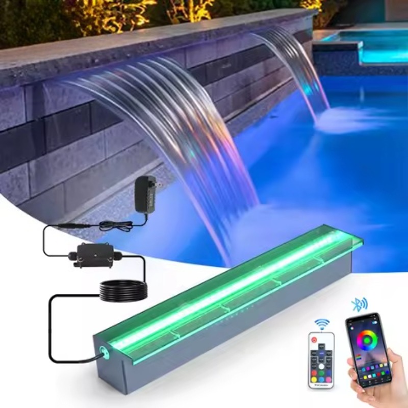 น้ำตกอะคริลิกแบบโปร่งแสงพร้อมไ - Pond Light Submersible บทวิจารณ์และราคา