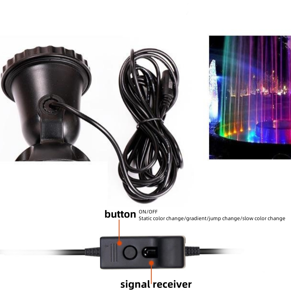 IP68ชุดชั้นในบางเบา LED กันน้ำ - Pond Light Submersible บทวิจารณ์และราคา
